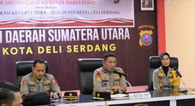 
					Polresta Deli Serdang Sambut Tim Asistensi Mabes Polri dalam rangka Supervisi Ops Ketupat Toba 2026
