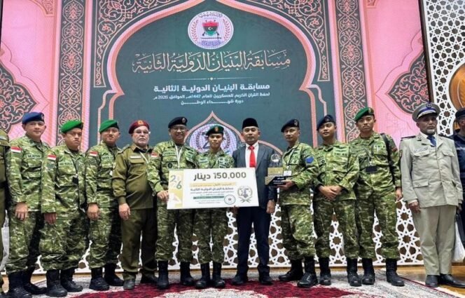 
					Prajurit TNI Juara Internasional Musabaqoh Hifdzil Qur’an 30 Juz di Libya