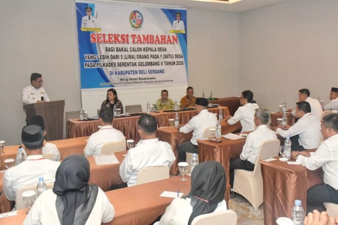 
					27 Peserta Ikuti Seleksi Tambahan Pilkades Deli Serdang 2026