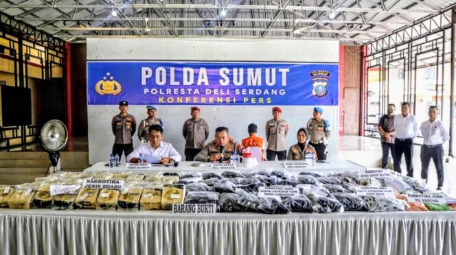 
					Jaringan Malaysia Dibongkar di Tol Lubuk Pakam, Polisi Sita 53 Kg Sabu dan Ribuan Ekstasi