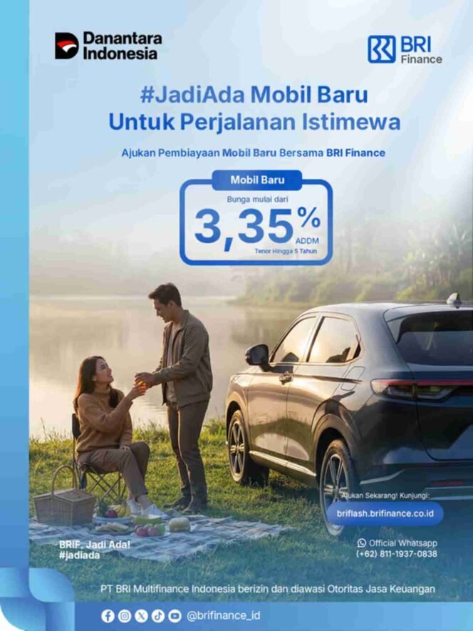 
					Liburan Lebih Bermakna, Cek Penawaran KKB Mobil Baru BRI Finance