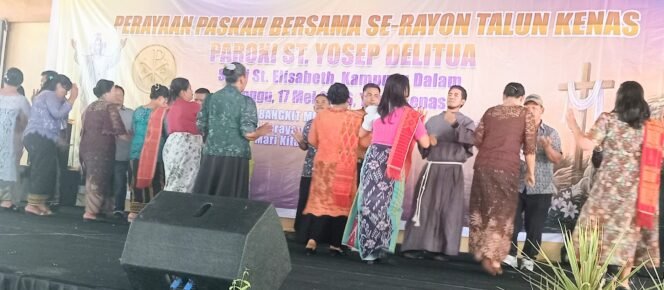 
					Ribuan Umat Berkumpul di Jambur Sibayak Talun Kenas, Rayakan Paskah Bersama Paroki ST. Yosep Deli Tua