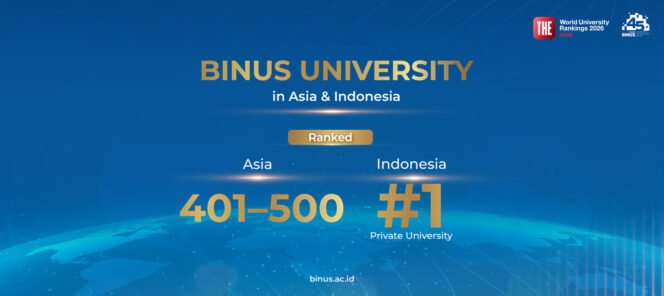 
					Konsistensi yang Dijaga: BINUS University Kembali Jadi PTS Nomor 1 di Indonesia versi THE Asia University Rankings 2026