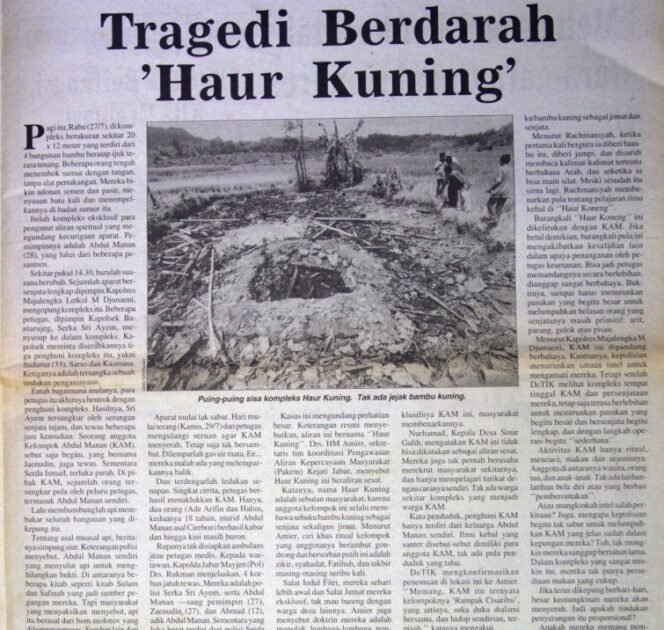
					Haur Koneng: Konflik Berdarah di Lereng Gunung Ciremaii