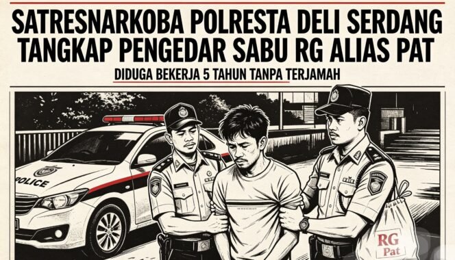 
					POLISI GEREBEK PENGEDAR SABU DI PERUMAHAN JOKOWI, DIDUGA 5 TAHUN BEROPERASI