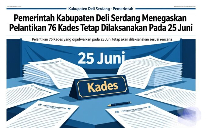 
					Pemkab Deli Serdang Tegaskan Pelantikan 76 Kades Tetap Dilaksanakan 25 Juni, Abaikan Gugatan Pilkaes