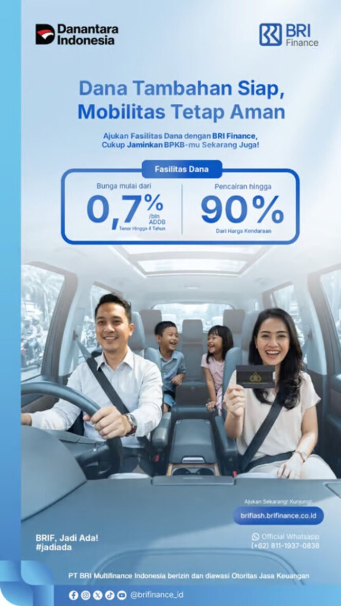 
					Liburan Singkat Tak Perlu Tertunda, BRI Finance Hadir dengan Solusi Dana Tunai Cepat dan Praktis