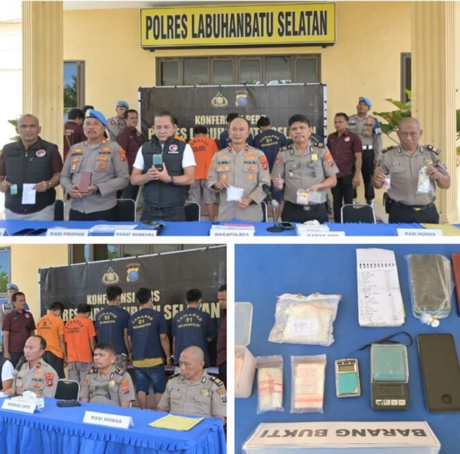 
					36 Tersangka Narkoba Diamankan Polres Labuhanbatu Selatan, Operasi Antik Sita 189,5 Gram Sabu