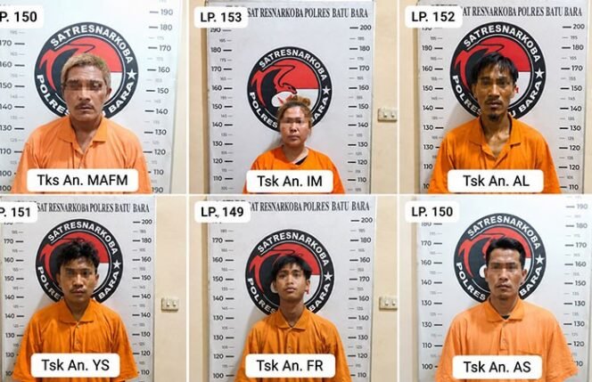 
					Polres Batu Bara Amankan Enam Tersangka Narkoba, Salah Satunya Anak di Bawah Umur