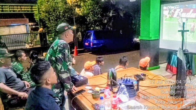 
					Koramil 05/KJ Gelar Nobar Kebangsaan, Perkuat Kebersamaan dan Kondusivitas Wilayah