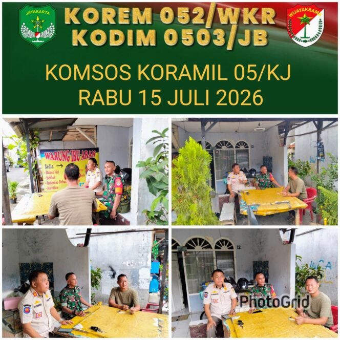 
					Babinsa Koramil 05/Kebon Jeruk Perkuat Sinergi dengan Warga melalui Komunikasi Sosial