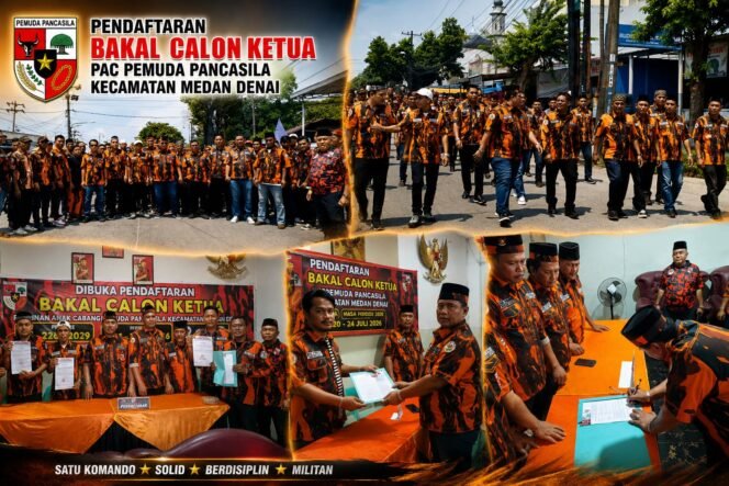 
					Diiringi Dukungan Solid Pengurus Ranting, Guntur Sahputra Resmi Daftar dan Jadi Calon Tunggal Ketua PAC Pemuda Pancasila Medan Denai
