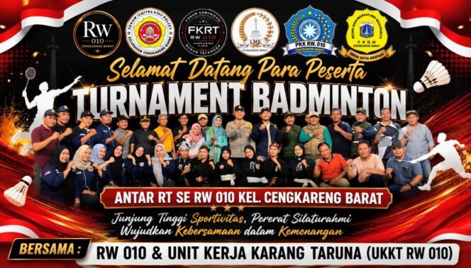 
					Semangat HUT RI ke-81, Turnamen Badminton Pererat Kebersamaan Warga Cengkareng Barat