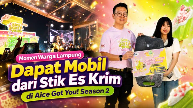 
					Momen Warga Lampung Dapat Mobil dari Stik Es Krim di Aice Got You! Season 2
