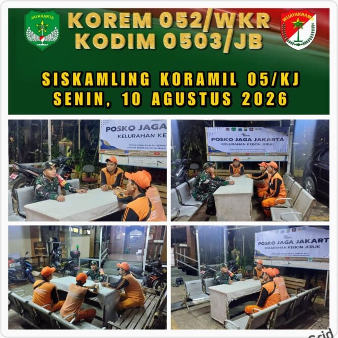 
					Babinsa Kebon Jeruk Perkuat Siskamling, Cegah Gangguan Kamtibmas