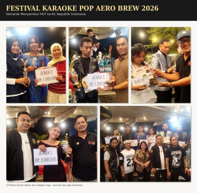 
					Sengit dan Penuh Drama! 15 Finalis Bikin Dewan Juri Kelabakan, Ini Daftar Juara Festival Karaoke Aero Brew