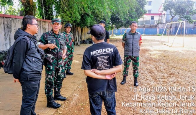 
					Komsos Koramil 05/Kebon Jeruk Matangkan Persiapan Pesta Rakyat HUT Ke-81 RI