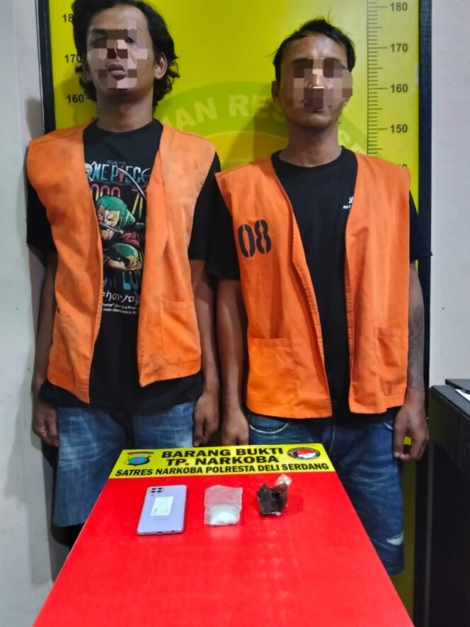 
					Satresnarkoba Polresta Deli Serdang Ringkus Dua Terduga Bandar, Sita Sabu 20,35 Gram