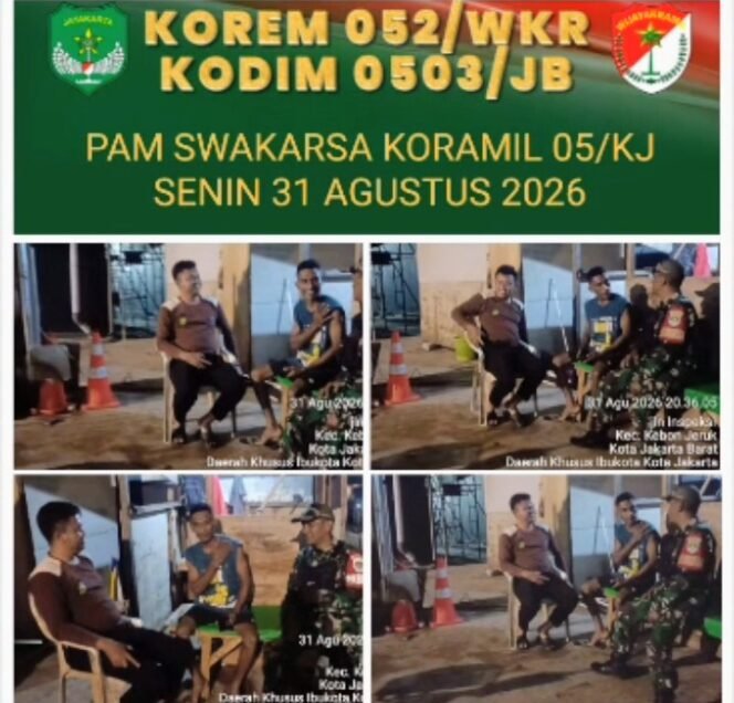 
					Perkuat Keamanan Lingkungan, Babinsa Koramil Kebon Jeruk Dorong Warga Aktifkan Siskamling