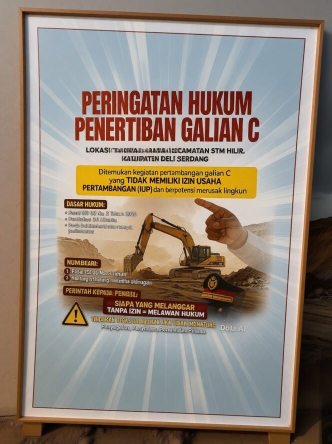 
					Alat Berat Operasi Terbuka Diduga Tak Ada Izin! Misteri Galian C “Kebal Hukum” di Deli Serdang