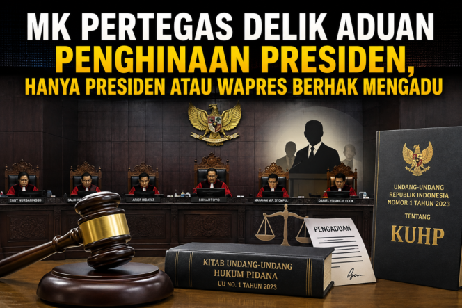 
					MK Pertegas Delik Aduan Penghinaan Presiden, Hanya Presiden atau Wapres Berhak Mengadu
