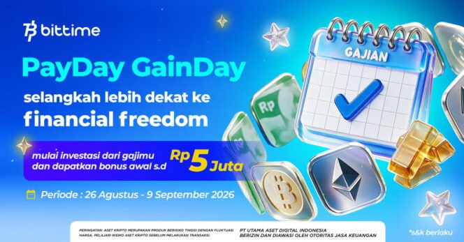 
					Bittime Dorong Kebiasaan Investasi di Hari Gajian Lewat PayDay GainDay