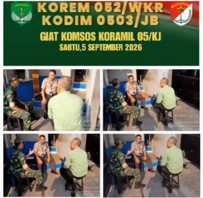 
					Komunikasi Sosial Koramil Kebon Jeruk Perkuat Sinergi Keamanan