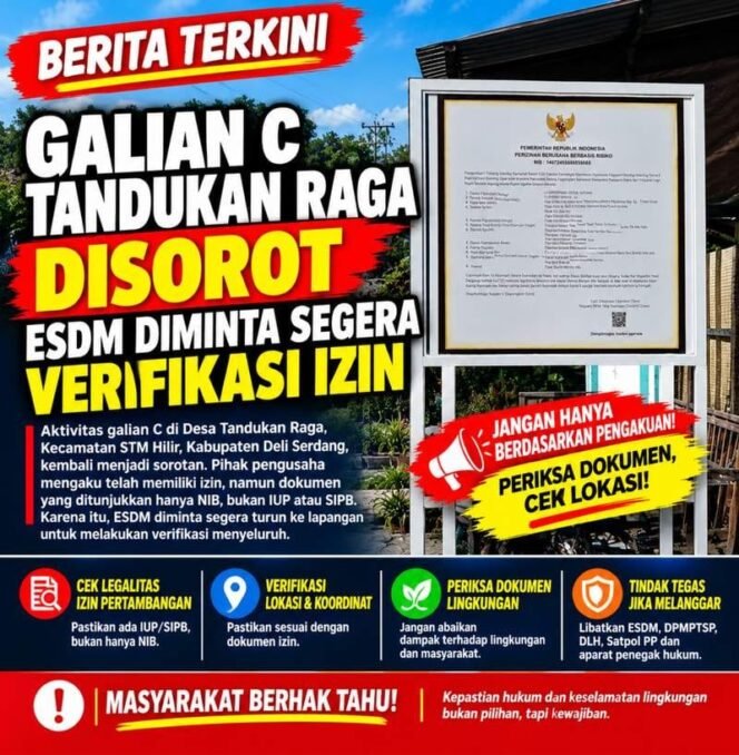 
					Galian C di Tandukan Raga Disorot, Publik Minta Legalitas Diverifikasi