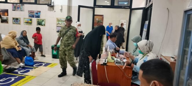 
					Koramil 05/KJ Gelar Bakti Sosial Kesehatan Dan Layanan Medis Kepada Masyarakat